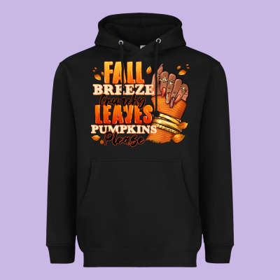 Fall Breeze Crunchy Leaves Pumpkins Please Heavyweight Hoodie Designed By Ranaportraitstore