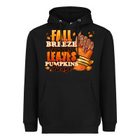 Black Fall breeze crunchy leaves pumpkins please Heavyweight Hoodie - RanaPortraitStore