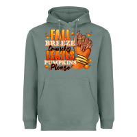 Sage Fall breeze crunchy leaves pumpkins please Heavyweight Hoodie - RanaPortraitStore