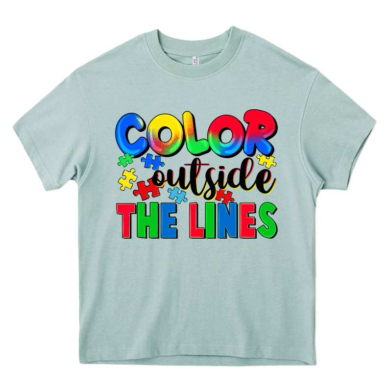 Color Outside The Lines Heavy Core Tee by CowGirlArtShop | Teevron