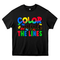 Black Color outside the lines Heavy Core Tee - CowGirlArtShop