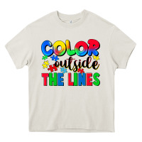 Cream Color outside the lines Heavy Core Tee - CowGirlArtShop