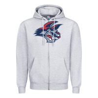 Heather Grey elmira j4ckals Zipper Hoodie - DesigneFamous