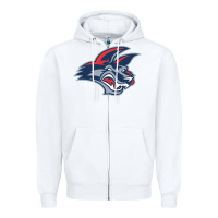 White elmira j4ckals Zipper Hoodie - DesigneFamous