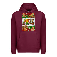 Burgundy Christmas Jingle All The Way Premium Hoodie - Artiststas