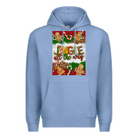 Colony Blue Christmas Jingle All The Way Premium Hoodie - Artiststas