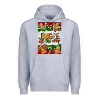 Heather Grey Christmas Jingle All The Way Premium Hoodie - Artiststas