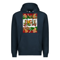 Navy Christmas Jingle All The Way Premium Hoodie - Artiststas