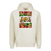 Oatmeal Heather Christmas Jingle All The Way Premium Hoodie - Artiststas
