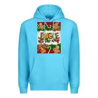 Ocean Blue Christmas Jingle All The Way Premium Hoodie - Artiststas