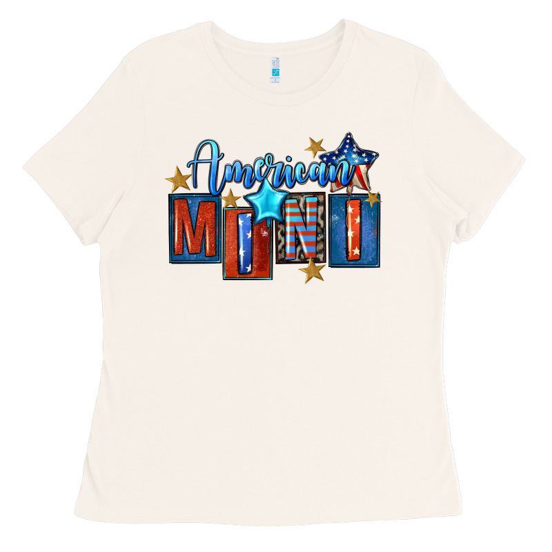 American Mini 4th Of July Ladies Tee by FaDigitalArtStudio | Teevron
