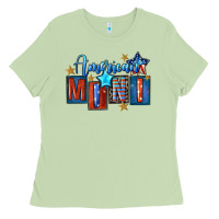Matcha American mini 4th of july Ladies Tee - FaDigitalArtStudio