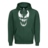 Sports Green venom classic Zipper Hoodie - DesigneFamous