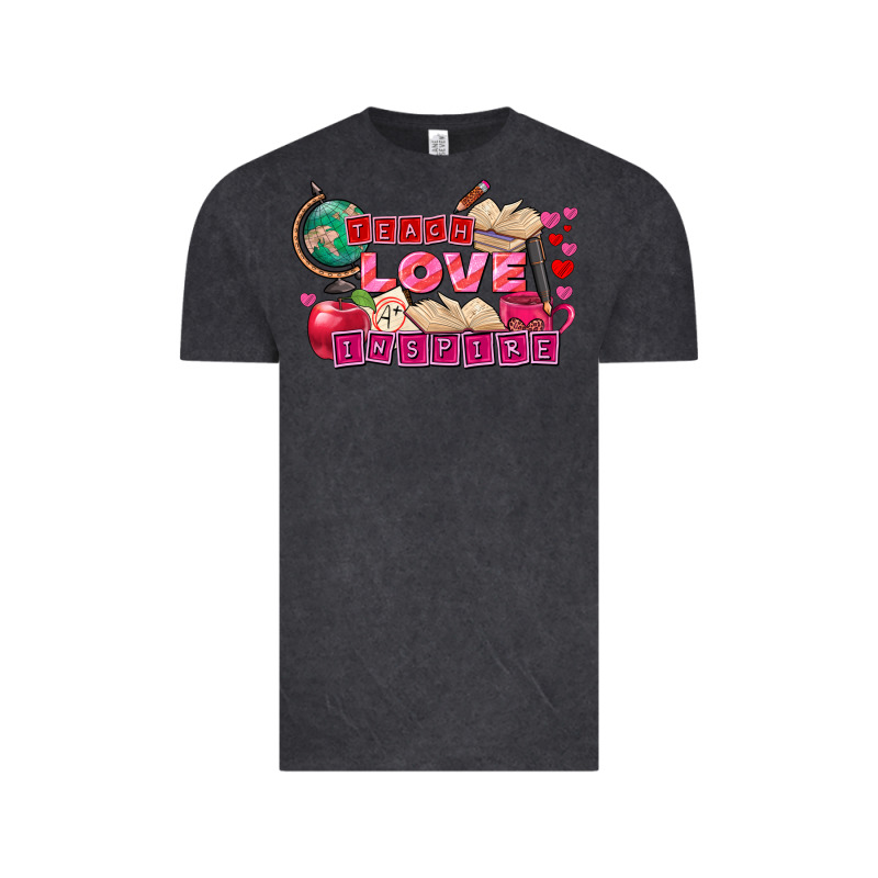 Valentine's Day Teach Love Inspire Vintage Tee by FaDigitalArtStudio | Teevron