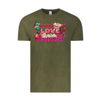 Vintage Olive Valentine's Day Teach Love Inspire Vintage Tee - FaDigitalArtStudio