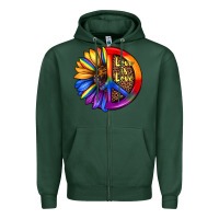Sports Green love is love Zipper Hoodie - JahusDesignShop