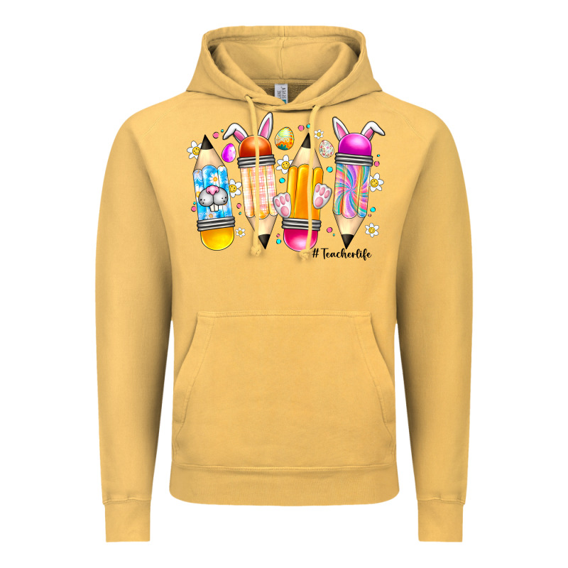 Easter Teacher Life Vintage Hoodie by CowhideDigitalArt | Teevron