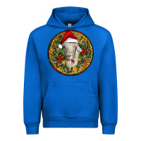 Cobalt Christmas Goat Urban Hoodie - RanaPortraitStore