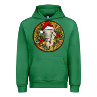 Emerald Christmas Goat Urban Hoodie - RanaPortraitStore