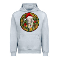 Heather Grey Christmas Goat Urban Hoodie - RanaPortraitStore