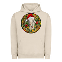 Pigment French Oak Christmas Goat Urban Hoodie - RanaPortraitStore