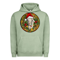 Pigment Oil Green Christmas Goat Urban Hoodie - RanaPortraitStore