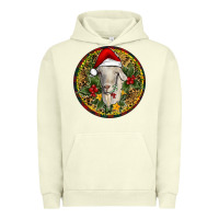 Pigment Pistachio Christmas Goat Urban Hoodie - RanaPortraitStore