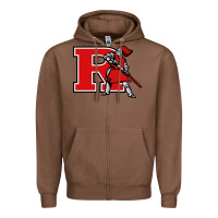 Chestnut scarlet knights 2 (rutgers) Zipper Hoodie - DesigneFamous