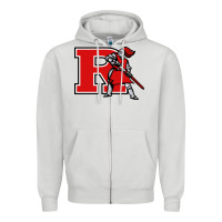 Dove Grey scarlet knights 2 (rutgers) Zipper Hoodie - DesigneFamous