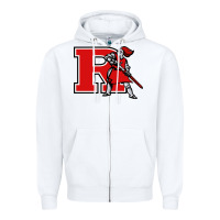 White scarlet knights 2 (rutgers) Zipper Hoodie - DesigneFamous