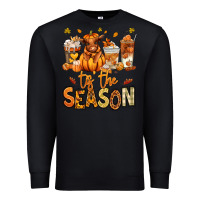 Black Tis' the season Fall Heifer coffee cups Premium Sweatshirt - RanaPortraitStore