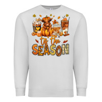 Dove Grey Tis' the season Fall Heifer coffee cups Premium Sweatshirt - RanaPortraitStore