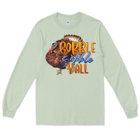 Matcha Fall Gobble Gobble Y'all Long Sleeve Tee - LillyAllenDesigns