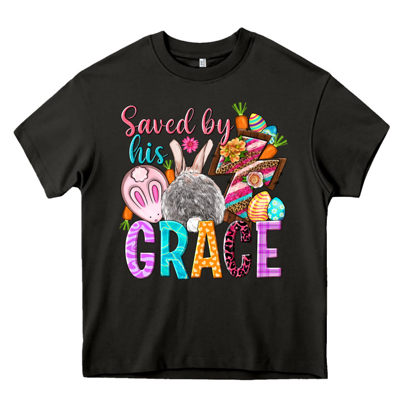 Saved By His Grace Easter Day Heavy Core Tee by HowdyJamesFarm | Teevron
