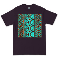 Plum Aztec Turquoise Pattern Premium Tee - CowCowDesign