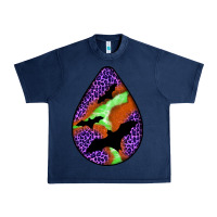 Navy halloween bat  teardrop Urban Heavy Tee - BundleAndBundleShop