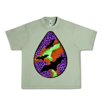 Oil Green halloween bat  teardrop Urban Heavy Tee - BundleAndBundleShop
