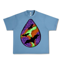 Pebble Blue halloween bat  teardrop Urban Heavy Tee - BundleAndBundleShop