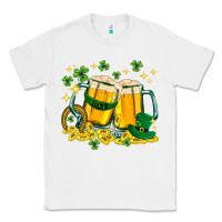 White St. Patrick's Day beer Classic Tee - HowdyJamesFarm