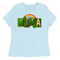Baby Blue St. Patricks Day mama Ladies Tee - FaDigitalArtStudio