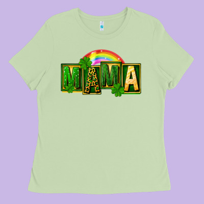 St. Patricks Day Mama Ladies Tee Designed By Fadigitalartstudio