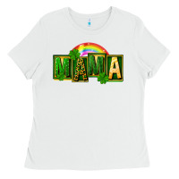 White St. Patricks Day mama Ladies Tee - FaDigitalArtStudio