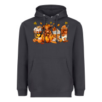 Smoke Fall Autumn cow pumpkin coffee cups Heavyweight Hoodie - RanaPortraitStore