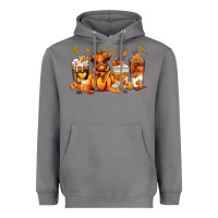 Storm Fall Autumn cow pumpkin coffee cups Heavyweight Hoodie - RanaPortraitStore