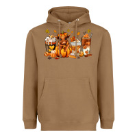 Toasted Coconut Fall Autumn cow pumpkin coffee cups Heavyweight Hoodie - RanaPortraitStore