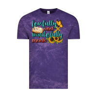 Cloud Purple Fearfully And Wonderfully Made Vintage Tee - BundleAndBundleShop