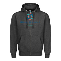 Charcoal Heather march for science astronaut Zipper Hoodie - DesigneFamous