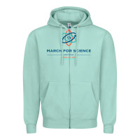 Seafoam march for science astronaut Zipper Hoodie - DesigneFamous