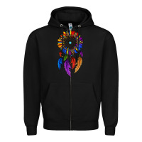 Black pride sunflower dreamcatcher Zipper Hoodie - JahusDesignShop