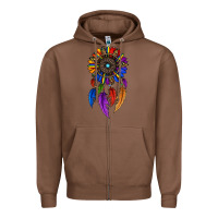 Chestnut pride sunflower dreamcatcher Zipper Hoodie - JahusDesignShop